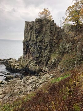 rock by the water