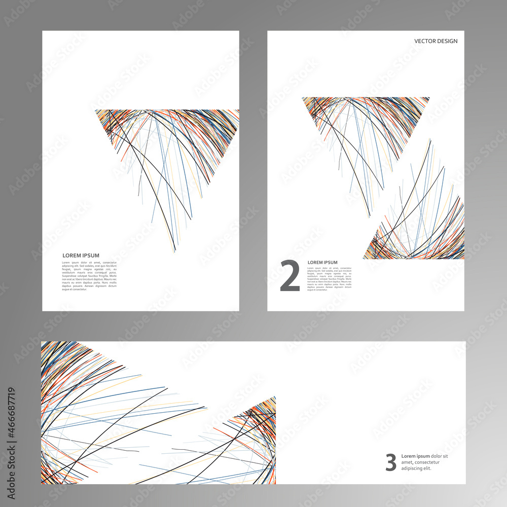 Leinwandbilder Abstract geometric concept. Modern background with lines triangles Pattern backdrop vector illustration for cover, template, brochure