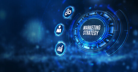 Internet, business, Technology and network concept. Digital Marketing content planning advertising strategy concept. 3d illustration.