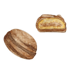 Chocolate Candy with Filling. Chocolate Sweets Illustration for Wallpaper, Banner, Textile, Postcard or Wrapping Paper