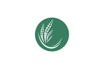 Wheat logo template design vector, icon illustration