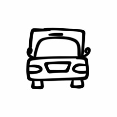 Utility Vehicle icon in vector. Logotype - Doodle