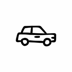 Executive car icon in vector. Logotype - Doodle