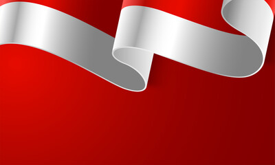 Indonesian patriotic background template with empty space for text