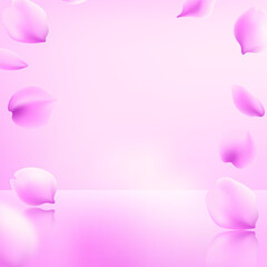 Obraz premium Nature background with pink sakura flowers