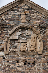fine texture of ancient building masonry