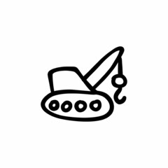 Loading  carrier icon in vector. Logotype - Doodle