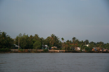 Obraz premium at the mekong delta in vietnam