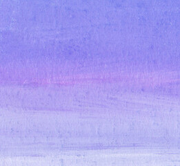 Background with horizontal strokes of purple gouache of different shades