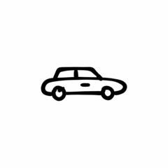 Fototapeta na wymiar Compact car icon in vector. Logotype - Doodle