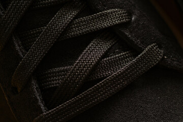 Macro shot of sneakers or sport shoe