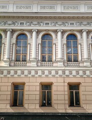 Kyiv, Ukraine - MAY 21, 2021: old historical building in the center of Kyiv.