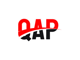 QAP Letter Initial Logo Design Vector Illustration