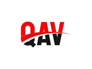 QAV Letter Initial Logo Design Vector Illustration