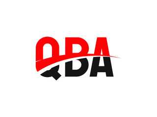 QBA Letter Initial Logo Design Vector Illustration