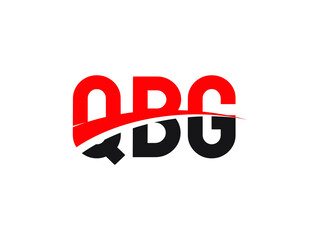 QBG Letter Initial Logo Design Vector Illustration