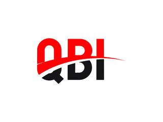 QBI Letter Initial Logo Design Vector Illustration