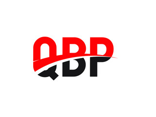 QBP Letter Initial Logo Design Vector Illustration