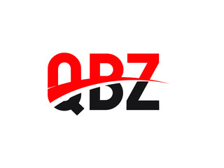 QBZ Letter Initial Logo Design Vector Illustration