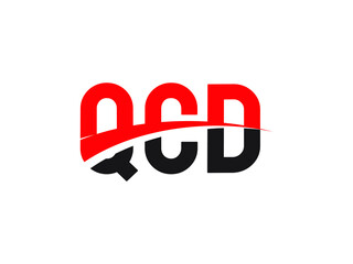 QCD Letter Initial Logo Design Vector Illustration