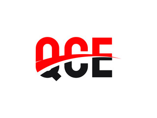 Fototapeta premium QCE Letter Initial Logo Design Vector Illustration