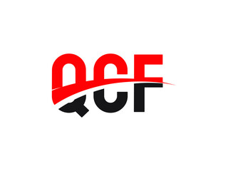 QCF Letter Initial Logo Design Vector Illustration