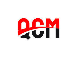QCM Letter Initial Logo Design Vector Illustration