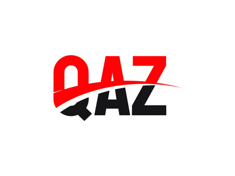 QAZ Letter Initial Logo Design Vector Illustration