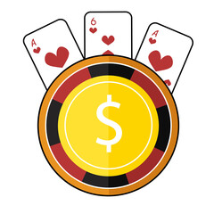 Illustration of Casino Roulette gambling