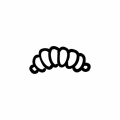 Puff pastry icon in vector. Logotype - Doodle