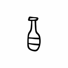 Cocktail icon in vector. Logotype - Doodle