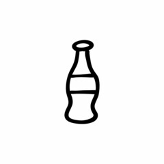 Cold drink icon in vector. Logotype - Doodle