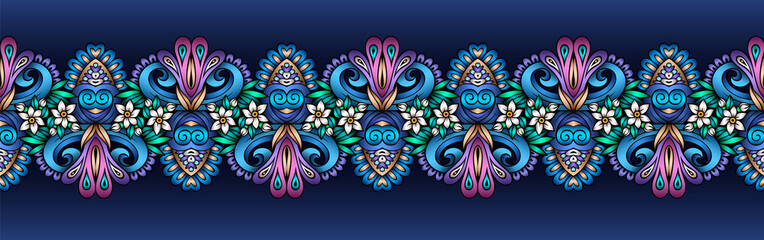 Vector abstract decorative ethnic ornamental illustration