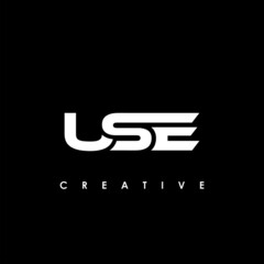 USE Letter Initial Logo Design Template Vector Illustration