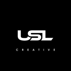 USL Letter Initial Logo Design Template Vector Illustration