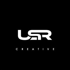 USR Letter Initial Logo Design Template Vector Illustration