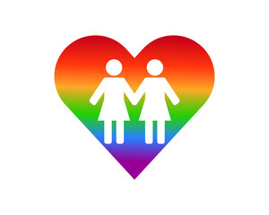 gender equality concept. LGBT rights. same-sex marriage. Gender symbols, editable vector.
