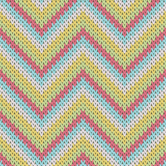 Yarn zigzag chevron stripes christmas knit