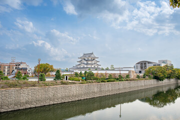Fototapeta premium Restored Amagasaki-jo castle tower in Hyogo, Japan