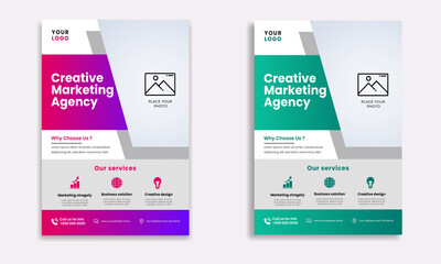 Corporate Colorful business flyer template design
