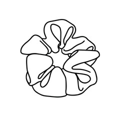Scrunchies icon in cartoon style