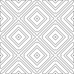 floral pattern background.Repeating geometric pattern from striped elements.   Black and white pattern.