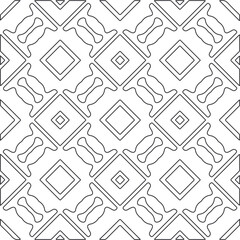 
Vector pattern with symmetrical elements . Repeating geometric tiles from striped elements.large black pattern .