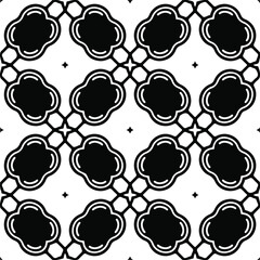 Vector seamless models. Modern stylish texture. Composition from regularly repeating geometrical element. Monochrome, simple. Vector illustrations. Black and white pattern.