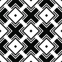 Vector seamless models. Modern stylish texture. Composition from regularly repeating geometrical element. Monochrome, simple. Vector illustrations. Black and white pattern.