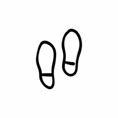 Shoe sole icon in vector. Logotype - Doodle
