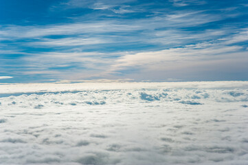 View at clouds from the top of Stol, Karavanke, Slovenija
 - obrazy, fototapety, plakaty
