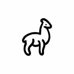 Fototapeta premium Giraffa icon in vector. Logotype - Doodle