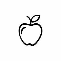 Apple icon in vector. Logotype - Doodle