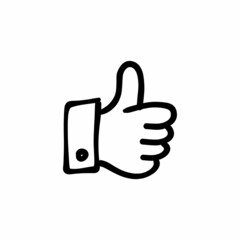 Like icon in vector. Logotype - Doodle